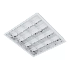 Kit 4 Luminária Calha 62x62 Embutir Sem Lâmpadas Led Tubular