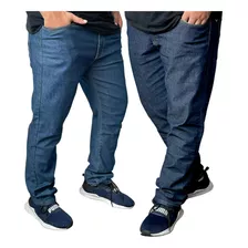 Kit C/2 Calças Plus Size Jeans Masculina Tam 50/56 Premium