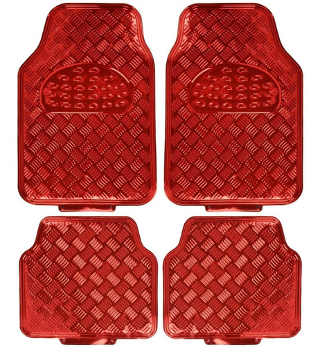 Foto de Tapetes Diseo Rojo Metalico Para Hyundai Terracan