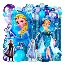 50 Art Globo Frozen Ana Elsa Olaf Nieve Cotillon Candy Bar