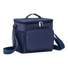 Bolso Termico Lonchera Escolar Portátil Tela Oxford Color Azul