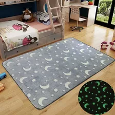 Alfombra Brilla En Oscuridad 60 X 90 Cm Infantil Suave Envio