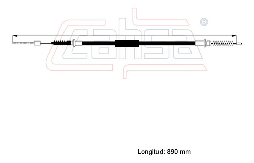 Cable Freno Trasero Derecho Para Nissan Stanza 2.0l 1986 Foto 2