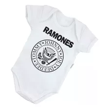 Body Infantil Poliéster Ramones Musica Rock Roll Banda - 341