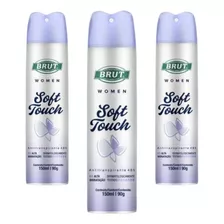 Desodorante Brut Women Soft Touch Kit 3 Unidades