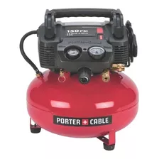 Compresor De Aire Eléctrico Portátil Porter-cable Pancake C2002 Monofásico 22.7l 8hp 120v Rojo