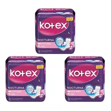 Toallas Con Alas Extra Suave Nocturna X 8 Kotex .pack 3x2