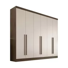 Guarda Roupa Casal 100% Mdf Ele Ela 6 Portas 6 Gavetas