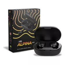 Auriculares Bluetooth In-ear Alpina A6s Negro Con Luz Led