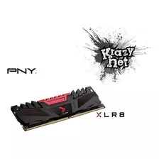 Memória Ram Xlr8 Color Preto/vermelho 16gb 1 Pny Md16gd4320016xr