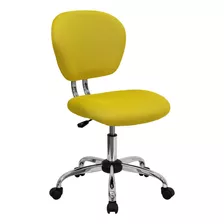 Silla De Trabajo De Malla Con Respaldar Medio Flash Furnitur