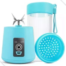 Mini Liquidificador Portátil Mixer Azul Juice Recarregável