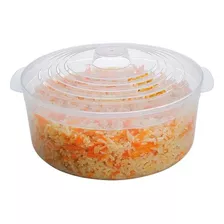 2 Panelas P/ Microondas Multiuso Faz Arroz Legumes Pipoca