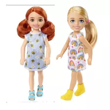 Dupla De Bonequinhas Chelsea Irmã Da Barbie Loira E Ruiva