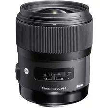 Lente Sigma 35mm F/1.4 Dg Hsm Para Câmeras Nikon - C/ Nf-e