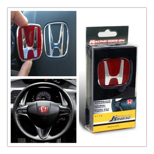 Emblema Honda Volante Hrv Tipo Typer 2016-2022 Rojo-negro Foto 2