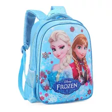 Mochila Escolar Frozen Color Azul Claro