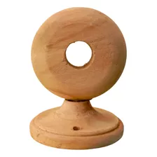 Soporte De Barrote Madera Para Cortinas (22-24mm) En Natural