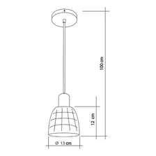 Lustre Pendente Vidro Moema Cobre/rose Gold Moderno E27