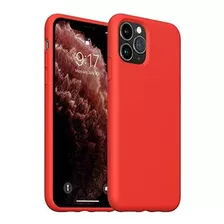 Funda Para iPhone 11 Pro Silicona/microfibra Rojo