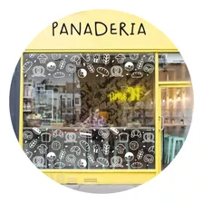 Vinilos Decorativos Vidriera Trama Panaderia Confiteria Pan 