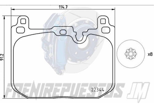 Pastillas Delanteras Bmw - Mini Cooper Foto 3