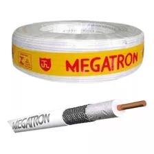 Fio Cabo Coaxial Rg6 Megatron 67% Com 100 Metros