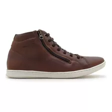 Sapatenis Masculino Botinha Cayene Em Couro Laroche - Brown