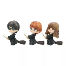 Kit Com 3 Bonecos Harry Potter Action Figure Hermione 10cm