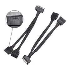 Zheino 2 Pack 15 Pines A Doble 15 Pines Sata Cable Divisor D