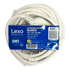 Alargador Simple Blanco Lexo® 1 Toma / 5 M