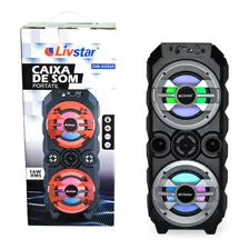 Alto Falante Caixa De Som Portátil Livstar 16w Usb Bluetooth