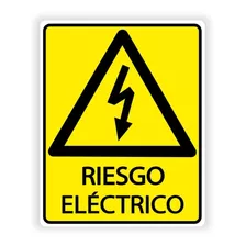 Letrero Certificado Riesgo Electrico Nom-026 20x25 Seguridad