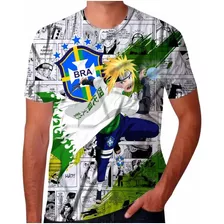 Camiseta Brasil Masculina Copa 2022 Minato Namikaze Brasil