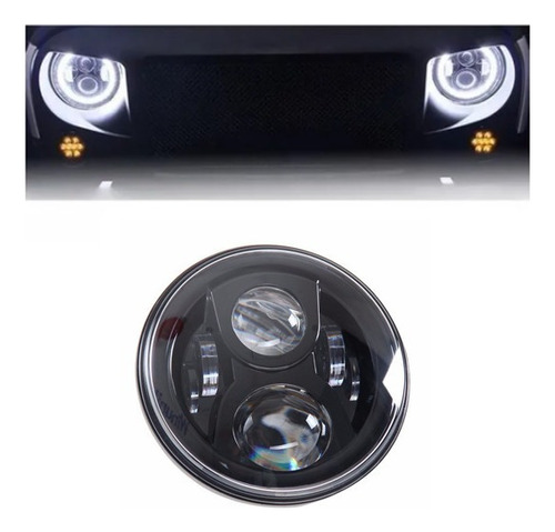 Foto de A Una Faros Ojo ngel Led Jeep Jk Wrangler 7 Tj Cj5 Cj7