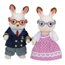 Calico Critters -muñecos De Los Abuelos Del Conejo Hopscotch