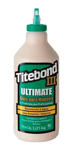 Cola Titebond 3 Ultimate Glue 946ml Para Madeira Luthieria