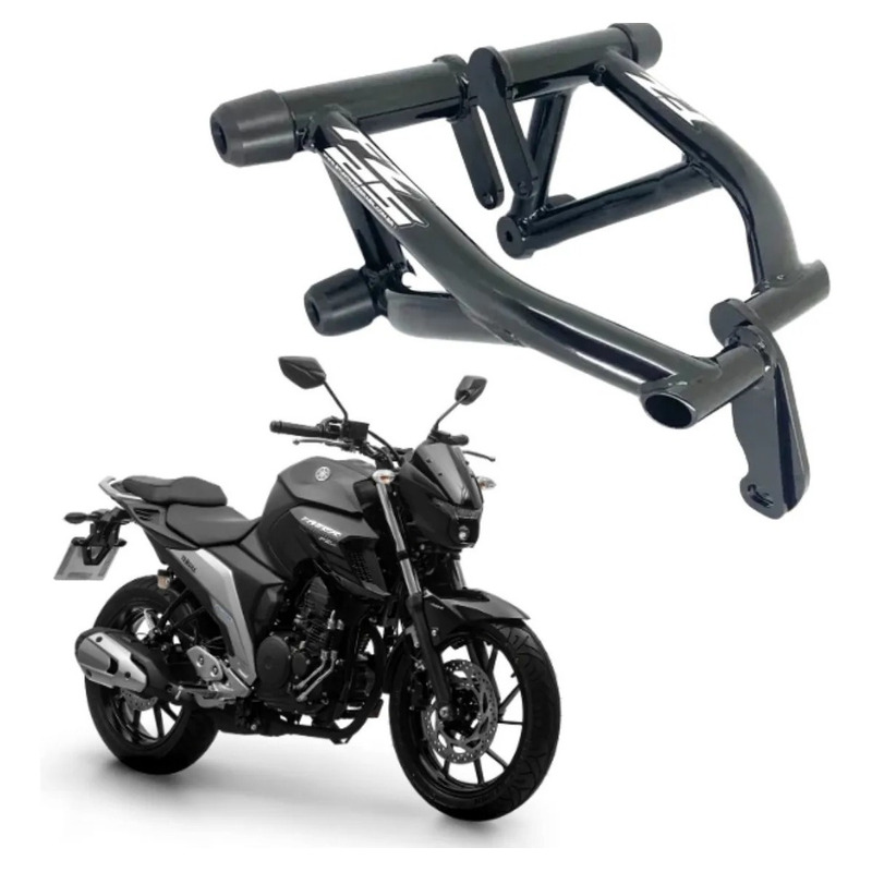 Protetor Twister 250 Stunt Cage Gaiola Slider Stunt Stunt Race Motor e  carenagem CB 250F Cb250F 2015 a 2022 - PRETO BRILHO