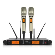 Xtuga Skm9000 Micrófono Inalámbrico Uhf De Doble Canal