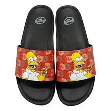 Sandalias Para Caballero Tipo Slide Los Simpson