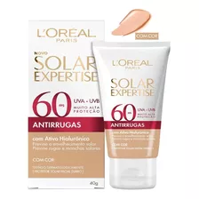 Protetor Solar Antirrugas Facial Fps 60 Loreal Com Cor 40g