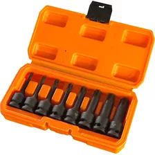 Juego De Dados De Impacto Torx 8 Pzas Harden