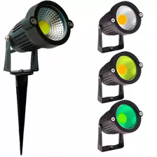 Kit 10 Luminária Espeto Jardim Cob Led 7w Prova Dágua Bivolt