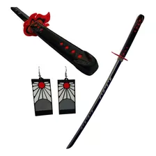 Katana Tanjiro Nueva Temporada + Aros - Demon Slayer Cosplay