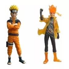 2x Bonecos Naruto 18cm - Naruto Uzumaki + Sábio Do 6 Caminho