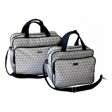 Kit De Bolsa Bebê Para Enxoval - 2 Peças - Moderno Azul