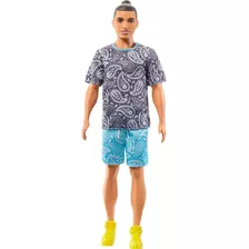 Boneco Ken Fashionista Com Coque E Roupa Paisley 204 Mattel