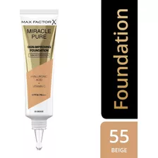 Base De Maquillaje Max Factor Miracle Pure Miracle Cure Foundation Spf30 Tono 55 Beige