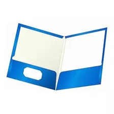 Folder Tamaño Carta Oxford Tipo Plastificado Color Azul 25 P