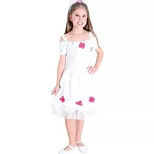 Fantasia Noiva Com Tiara Infantil